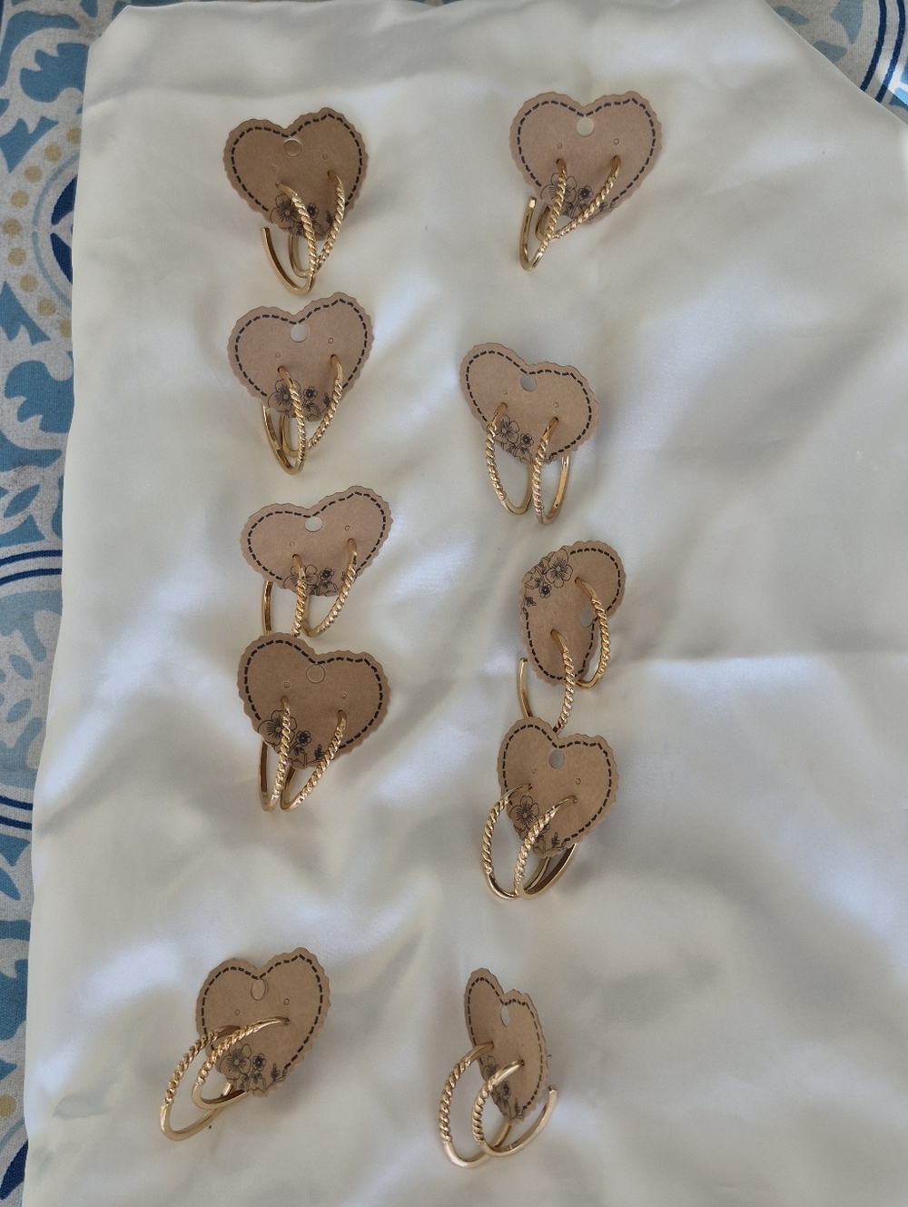 Gold-Tone Twisted Hoop Earrings - Set of 10 Pair Sell 4 $10 per & Double Your $